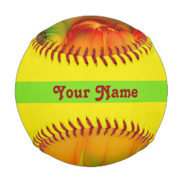 サイケデリックカラフルモダン抽象芸術フラクタル名 野球ボール