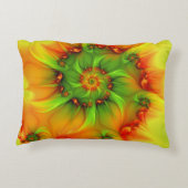 サイケデリックカラフルモダン抽象芸術 アクセントクッション (裏面)