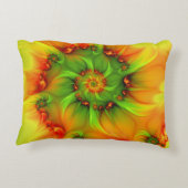 サイケデリックカラフルモダン抽象芸術 アクセントクッション (裏面)