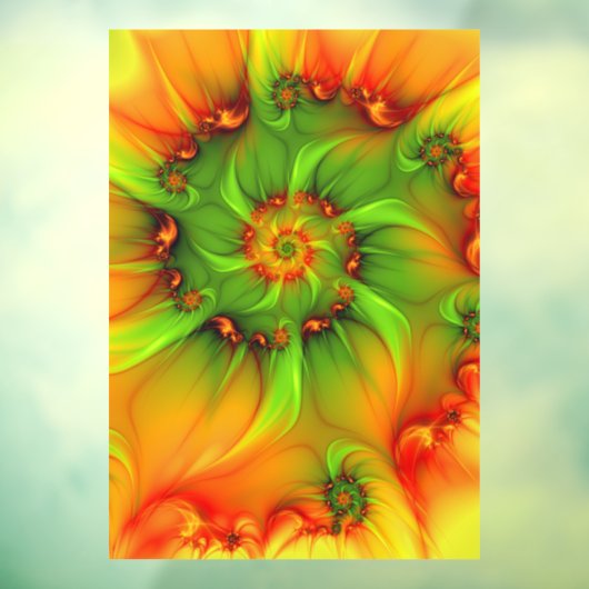 サイケデリックカラフルモダン抽象芸術 ウィンドウサイン (シート3)