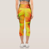 サイケデリックカラフルモダン抽象芸術 カプリレギンス (裏面)