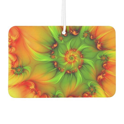 サイケデリックカラフルモダン抽象芸術 カーエアーフレッシュナー (正面)