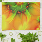 サイケデリックカラフルモダン抽象芸術 キッチンタオル (折り畳み)