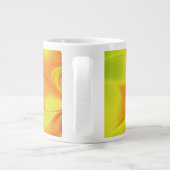 サイケデリックカラフルモダン抽象芸術 ジャンボコーヒーマグカップ (裏面)