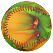 サイケデリックカラフルモダン抽象芸術 ソフトボール (正面左)