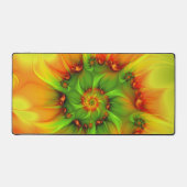 サイケデリックカラフルモダン抽象芸術 デスクマット (正面)