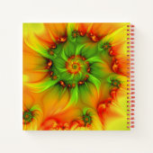 サイケデリックカラフルモダン抽象芸術 ノートブック (裏面)