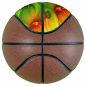 サイケデリックカラフルモダン抽象芸術 バスケットボール (右)