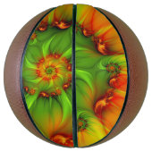 サイケデリックカラフルモダン抽象芸術 バスケットボール (縦)