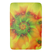 サイケデリックカラフルモダン抽象芸術 バスマット (正面縦)