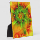 サイケデリックカラフルモダン抽象芸術 フォトプラーク (側面)