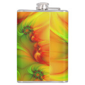 サイケデリックカラフルモダン抽象芸術 フラスク (裏面)