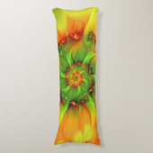 サイケデリックカラフルモダン抽象芸術 ボディピロー (正面縦)