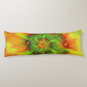 サイケデリックカラフルモダン抽象芸術 ボディピロー (裏面)