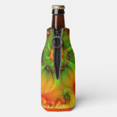 サイケデリックカラフルモダン抽象芸術 ボトルクーラー (ボトル裏面)