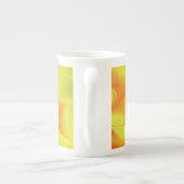 サイケデリックカラフルモダン抽象芸術 ボーンチャイナマグカップ (裏面)