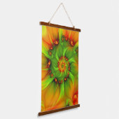 サイケデリックカラフルモダン抽象芸術 吊り下げ型タペストリー (傾斜あり)