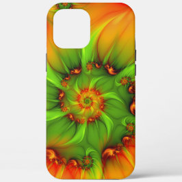 サイケデリックカラフルモダン抽象芸術 iPhone 12 PRO MAX ケース