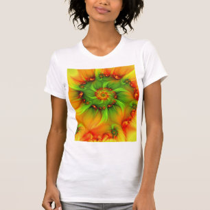 サイケデリックカラフルモダン抽象芸術 Tシャツ