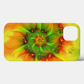 サイケデリックカラフル抽象芸術フラクタルイニシャル Case-Mate iPhoneケース (裏面 (横))