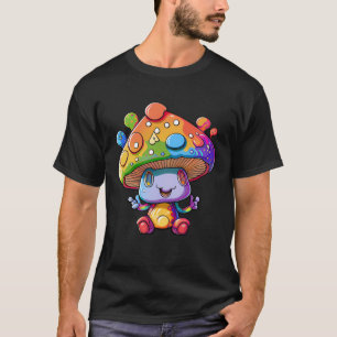 サイケデリックキノコ愛好家とフォーガープルラバーホ Tシャツ
