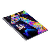 サイケデリックキリン編集可能名 ノートブック (右側)