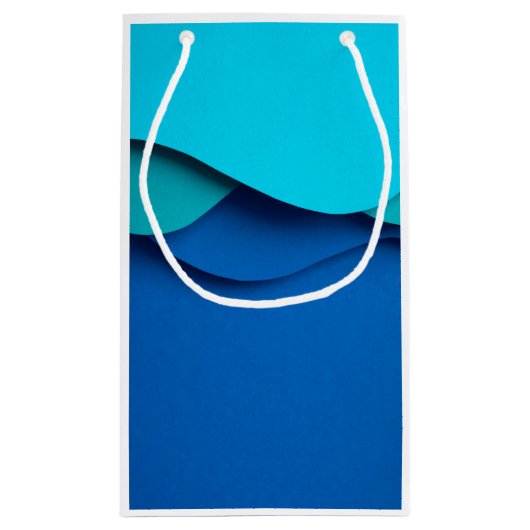 サイケデリックギフトボックス：カスタマイズ可能なカラーバースト スモールペーパーバッグ (裏面)