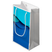 サイケデリックギフトボックス：カスタマイズ可能なカラーバースト スモールペーパーバッグ (正面アングル)