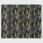 サイケデリッククリスマス#1 ラッピングペーパー (フラット)