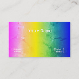 サイケデリックグランジストライプ虹 名刺