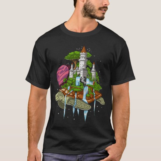 サイケデリックコズミックタートル Tシャツ (正面)