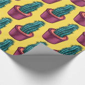 サイケデリックサボテン ラッピングペーパー (角)