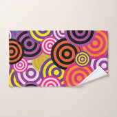 サイケデリックサークルバスタオールセット バスタオルセット (ハンドタオル)