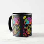 サイケデリックスカル爆発 マグカップ (正面左)