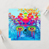 サイケデリックスカル カード (正面/裏面インサイチュ)