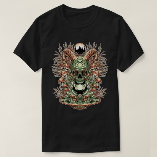 サイケデリックスカル Tシャツ (デザイン正面)