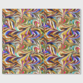 サイケデリックスタイリッシュ壁紙の背景 ラッピングペーパー (フラット)