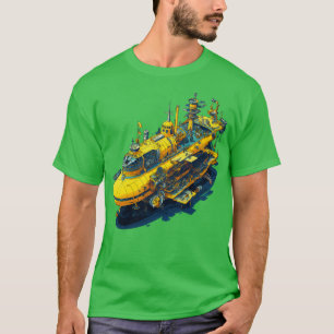サイケデリックスタイル黄色潜水艦 Tシャツ