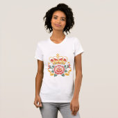 サイケデリックスネークとネオンハツシロ Tシャツ (正面フル)
