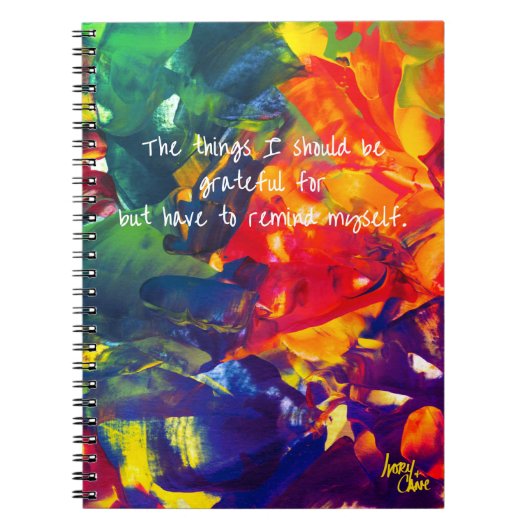 サイケデリックスパイラルジャーナルノートブック ノートブック (正面)