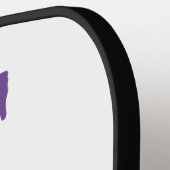 サイケデリックスマイリー及びスカル名前をカスタムするの漬物 ピックルボールラケット (左詳細)