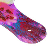 サイケデリックトリップ（幻覚体験）のような虹色ハイビスカス カッティングボード (角)