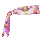 サイケデリックトリップ（幻覚体験）のような虹色ハイビスカス タイヘッドバンド (回転270)