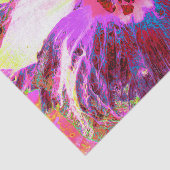 サイケデリックトリップ(幻覚体験)のような虹色ハイビスカス 薄葉紙 (詳細)