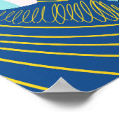 サイケデリックトリップ（幻覚体験）のような風変わりエイリアン ポスター (角)