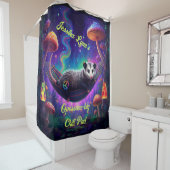 サイケデリックトリップ（幻覚体験）のようなHippieオポカスタムッサム シャワーカーテン (インサイチュ)