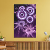 サイケデリックドアウェイズパープルファンタジーキャンバス キャンバスプリント (インサイチュ (リビング))