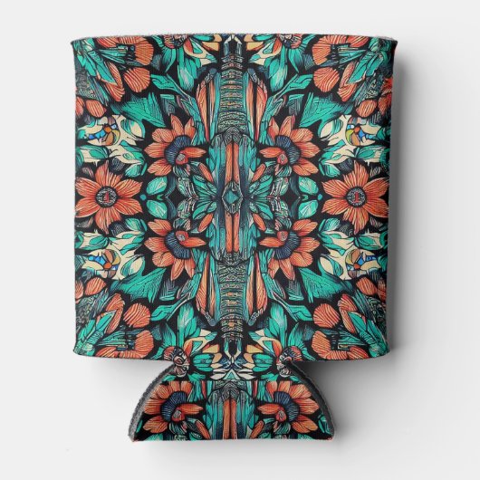 サイケデリックハワイアン 缶クーラー (正面)