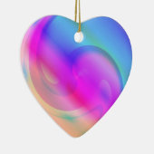 サイケデリックハートオーナメント セラミックオーナメント (右)
