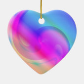 サイケデリックハートオーナメント セラミックオーナメント (裏面)